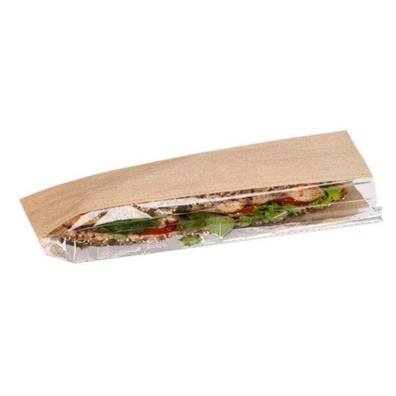 sac sandwich fenetre transparente boulangerie, snack sandiwcherie 