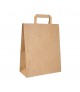Sac cabas kraft brun poignées plates