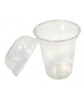 Gobelets plastique "Polarity" vaisselle jetable transparente professionnelle