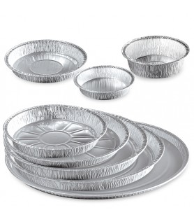 Tourtière alu pour tartes, quiches, emballage aluminium boulangerie, restaurant traiteur