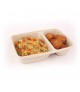 Barquette bagasse bio 2 ou 3 compartiments