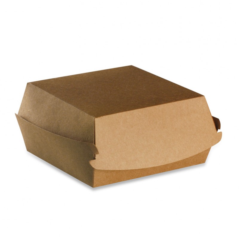 Boîte hamburger kraft vente a emporter burger bagel