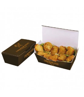 Boîte nuggets à emporter - boite personnalisée snacking pas cher