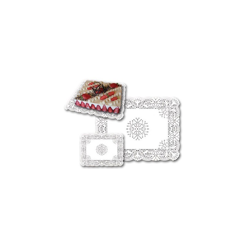 dentelle ingraissable pour gâteaux rectangulaires