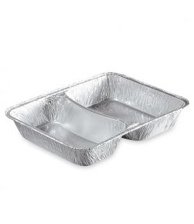 Plat compartimenté aluminium cuisson au four