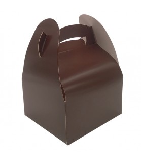 boîte à poignées marron chocolat