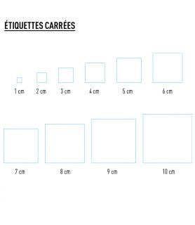 Etiquette personnalisée carrée