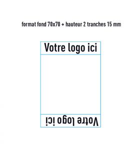 Support 70x70 + 2 tranches H 15 mm