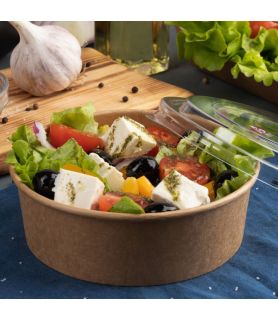Boîte salade ronde transport salade 