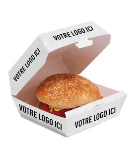 Boite à burger personnalisée carton blanc