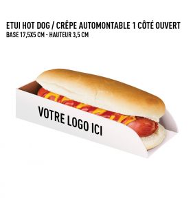 Etui hot-dog / crêpe carton blanc