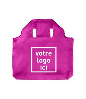 Sac pliable de poche FUCHSIA personnalisé