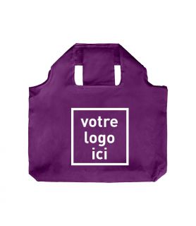 Sac pliable de poche AUBERGINE VIOLET personnalisé