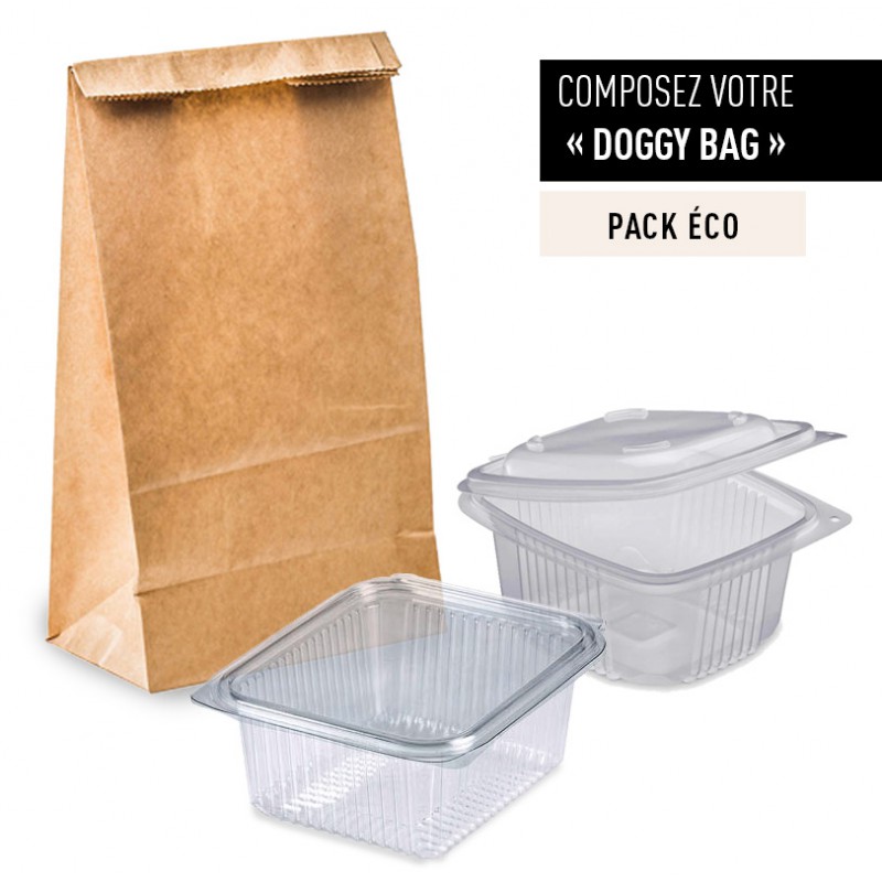 Pack Doggy Bag ECO premier prix - la solution pour les restaurateurs