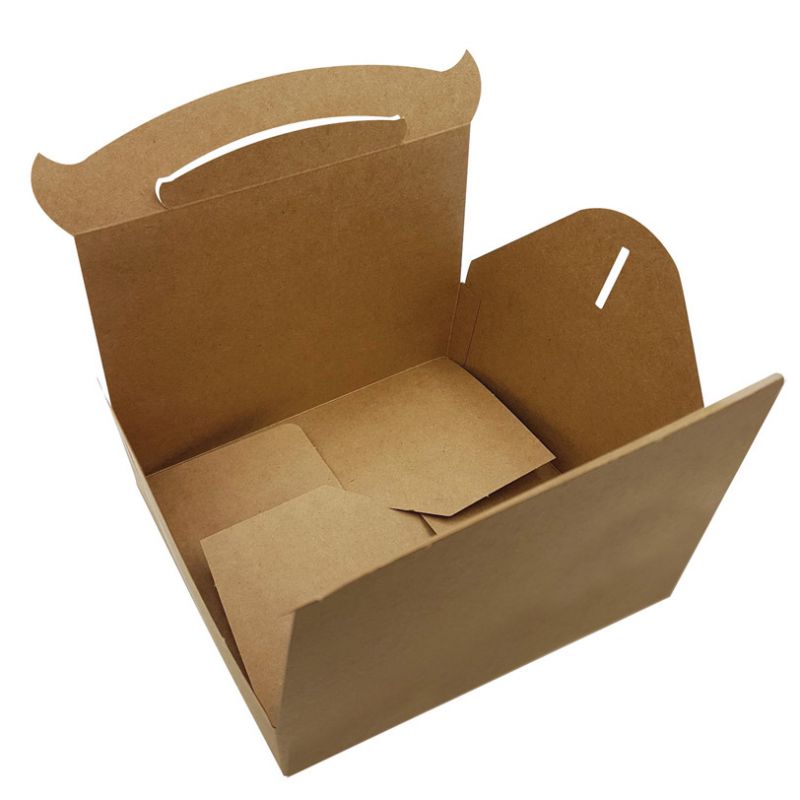 Boîte poignée carton brun Boîte poignée carton brun