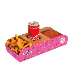 Plateau SnackBox pour la Vente à emporter plateau repas snacking