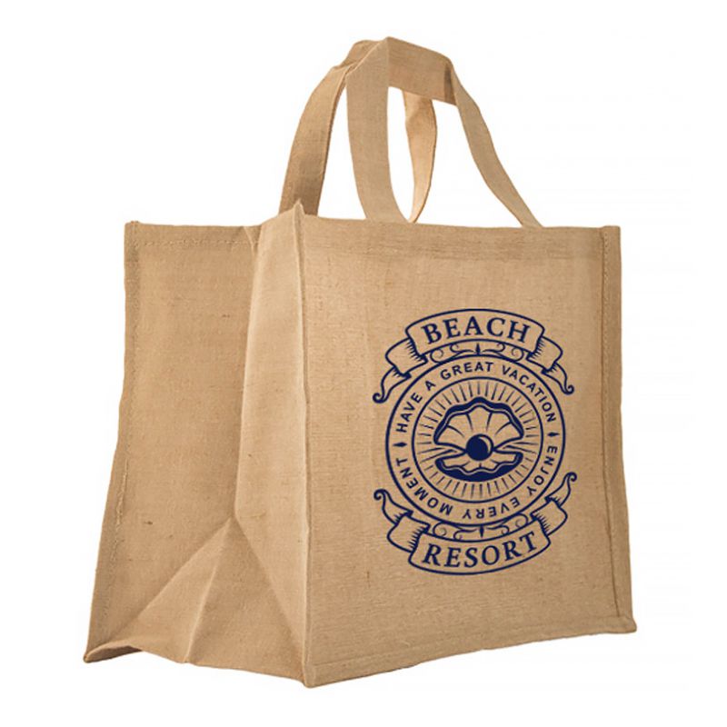Cabas en jute personnalisé – Sac cabas écologique et chic main image 1