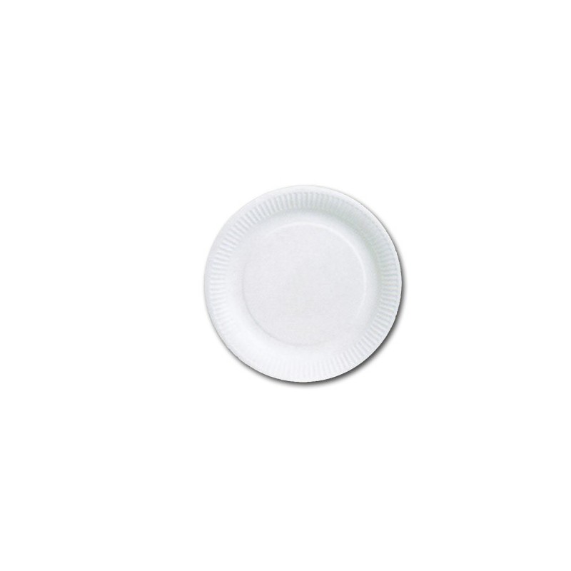 Assiettes rondes carton blanc vaisselle jetable écologique pas chere