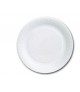 Assiette ronde carton blanc 100% BIO sans film PE