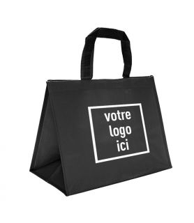 Sac cabas isotherme 40+20x30cm NOIR