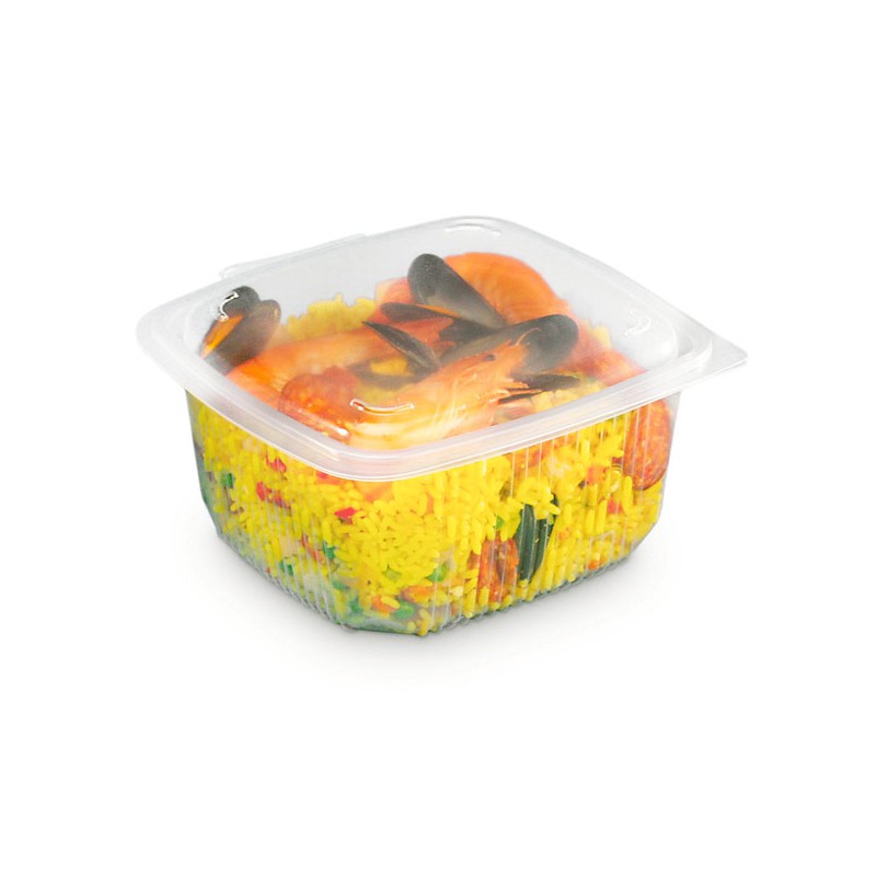 Boîte charnière couvercle rentrant micro-ondable pour plats chauds Boîte charnière couvercle rentrant micro-ondable pour plats chauds
