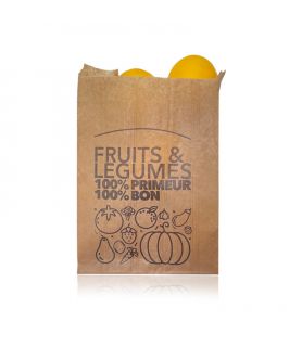 Sac kraft  fruits et légumes - anti-humidité