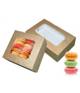 boite macaron cookies kraft emballage boulangerie patisserie