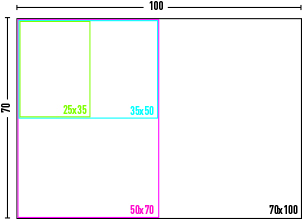 découpe rame 70x100