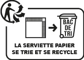 la serviette papier se trie et se recycle